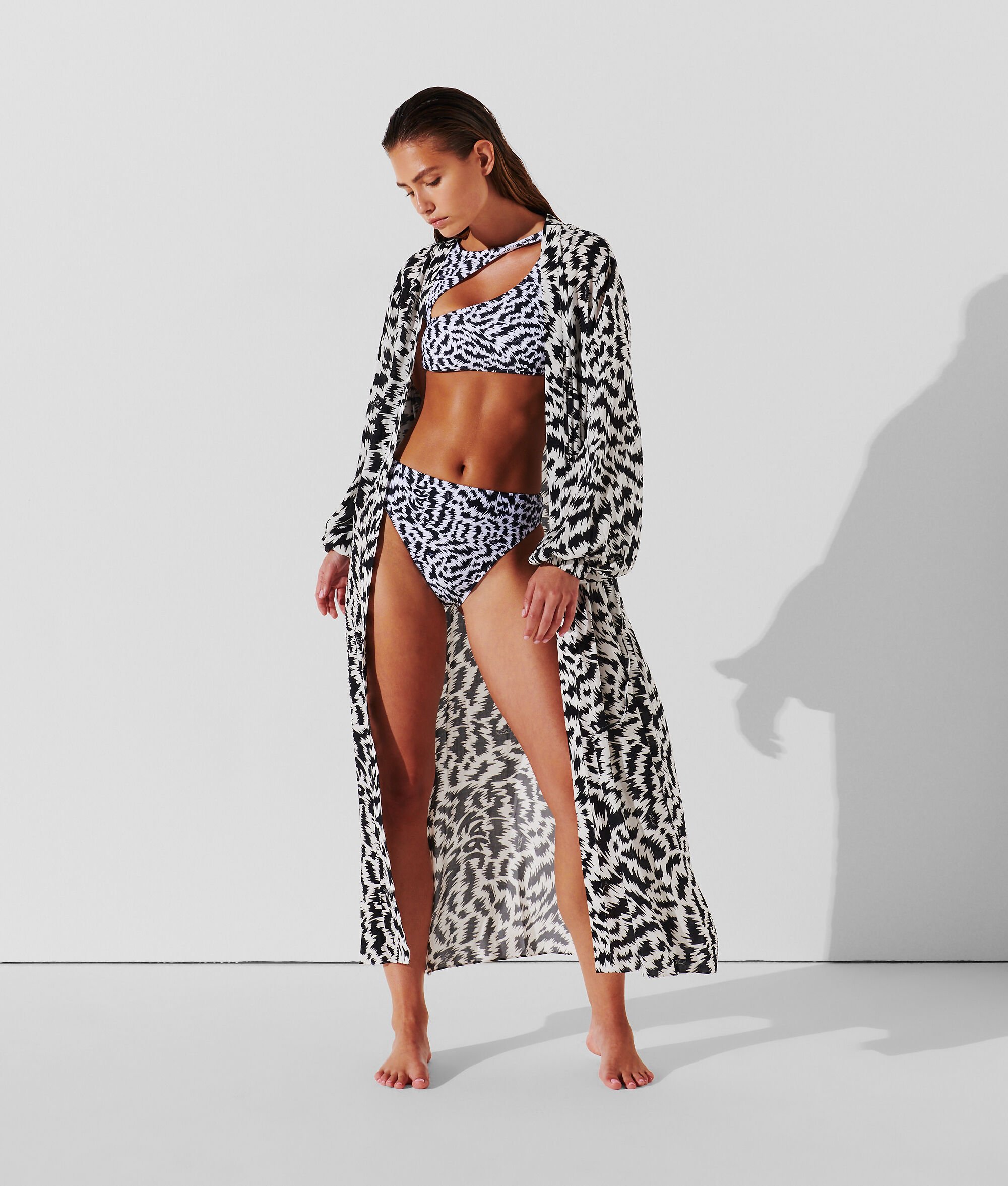 (image for) Intimate ANIMAL-PRINT BEACH KIMONO